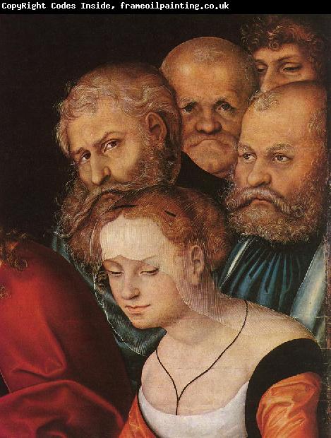 CRANACH, Lucas the Elder Christ and the Adulteress (detail) dfh